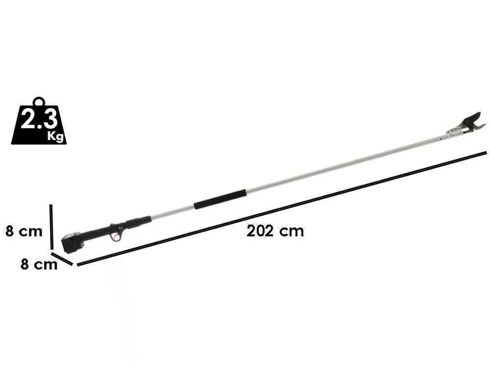 Volpi KV201 Power Cut magassági ágvágó nyélbe illeszthető akkumulátorral - Image 8