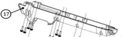 KV700R29 alsó markolat (szürke)Volpi KV700 ollóhoz