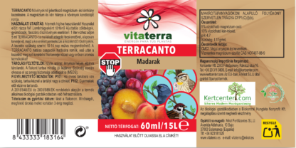 Terracanto STOP MADARAK! 60 ml MIRAT Bio Vitaterra bio készítmény - Image 8