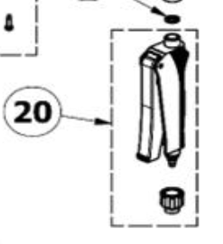 Markolat Volpi 19VBE, 2022-ig gyártott, akkus permetezőhöz, eredeti gyári pótalkatrész